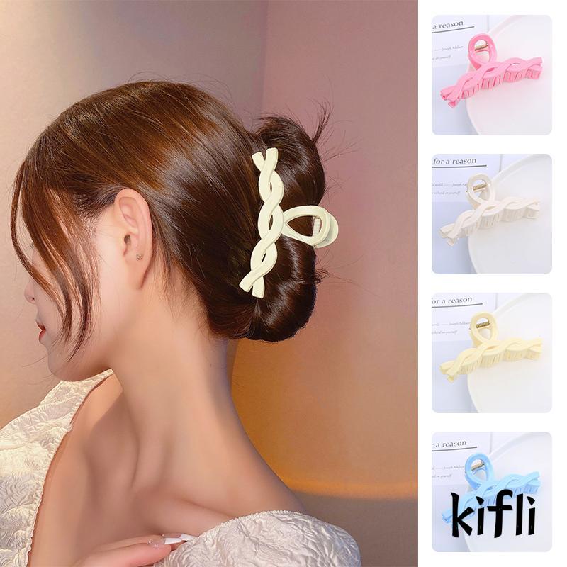 Jepit Rambut Model Twist Ukuran 11.5cm Untuk Wanita