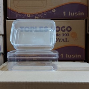 Toples Kue Kering Plastik LOGO 393 / Persegi Panjang - 250 gr