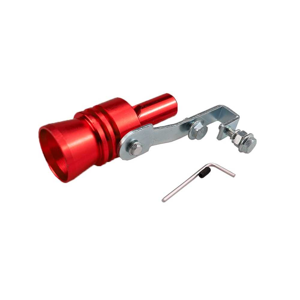 OTOHEROES Penyiul Turbo Palsu Knalpot Mobil Whistler Exhaust - TUR007-Merah-M