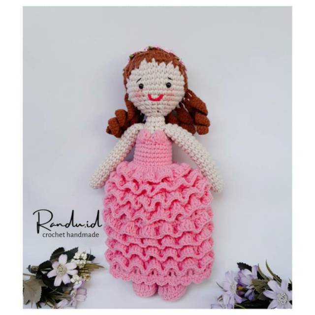 Boneka Princess Rajut (warna custom)