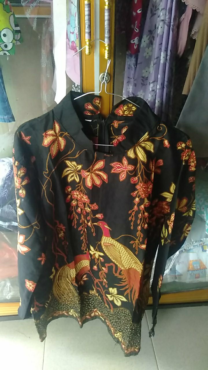 Batik Wanita Tunik Lengan Panjang S-m-l-xl-xxl-3l-4l-5l- Batik Dua Putri Collection