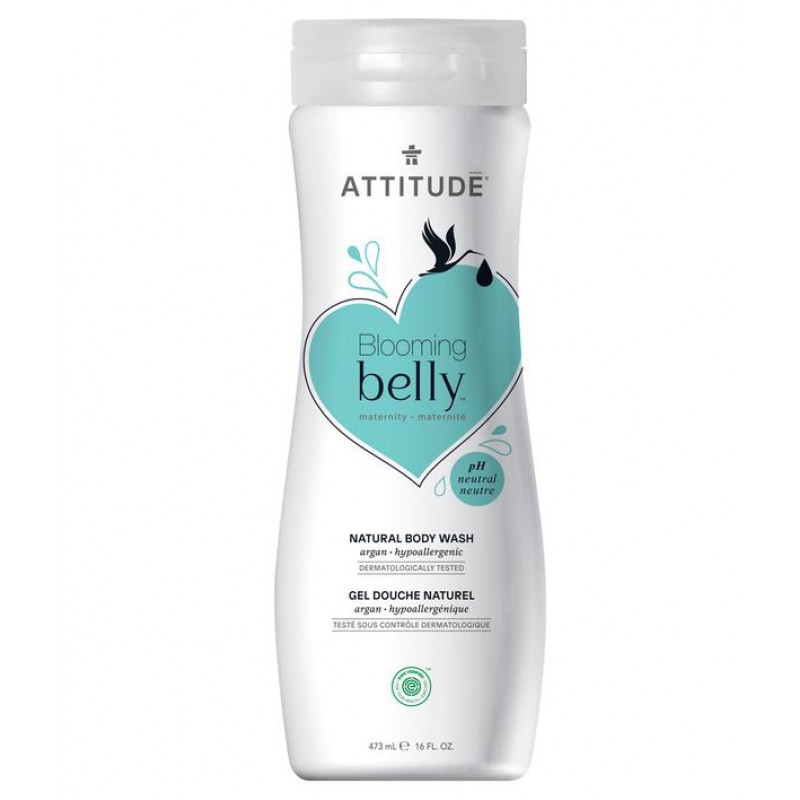 Attitude Blooming Belly Natural Body Wash 473 ml - Argan