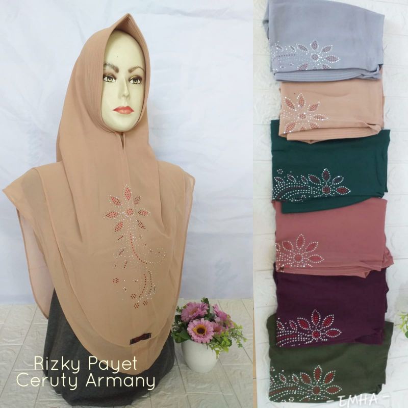 Hijab Payet Rizky Payet Ceruty Armany