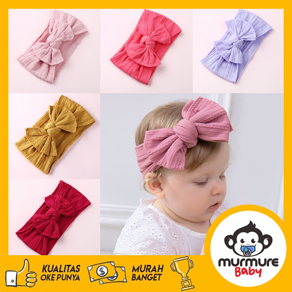 MURMURE.BABY I BANDANA BAYI HEADBAND JUMBO PREMIUM IMPORT PITA ANAK PEREMPUAN