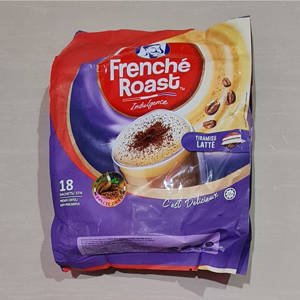 Kopi Frenche Roast Indulgence Coffee Tiramisu Latte 18 x 23 Gram