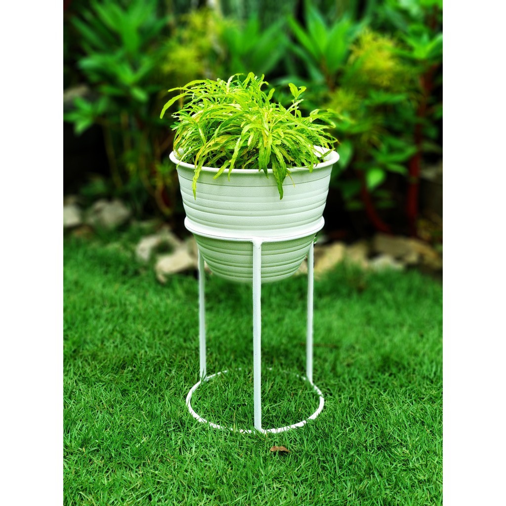 Standing planter Rak Tanaman / Bunga - Besi Indoor Diameter 25cm