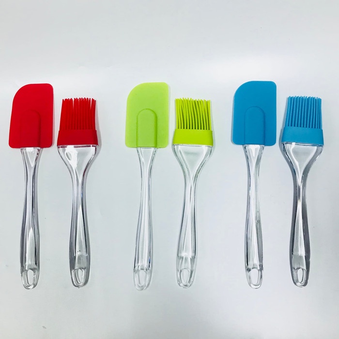 Spatula + Kuas Silikon Besar / Spatula Silikon Set Besar / Kuas Silikone Besar / Spatula Silicone / 