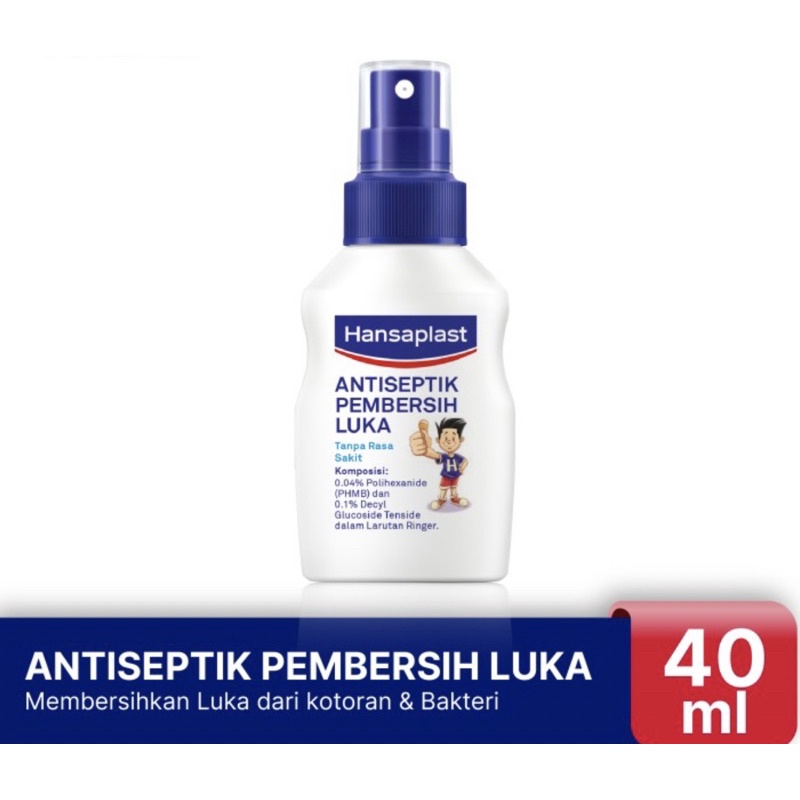 Hansaplast spray antiseptik 40 ml ( antiseptik spray untuk luka )