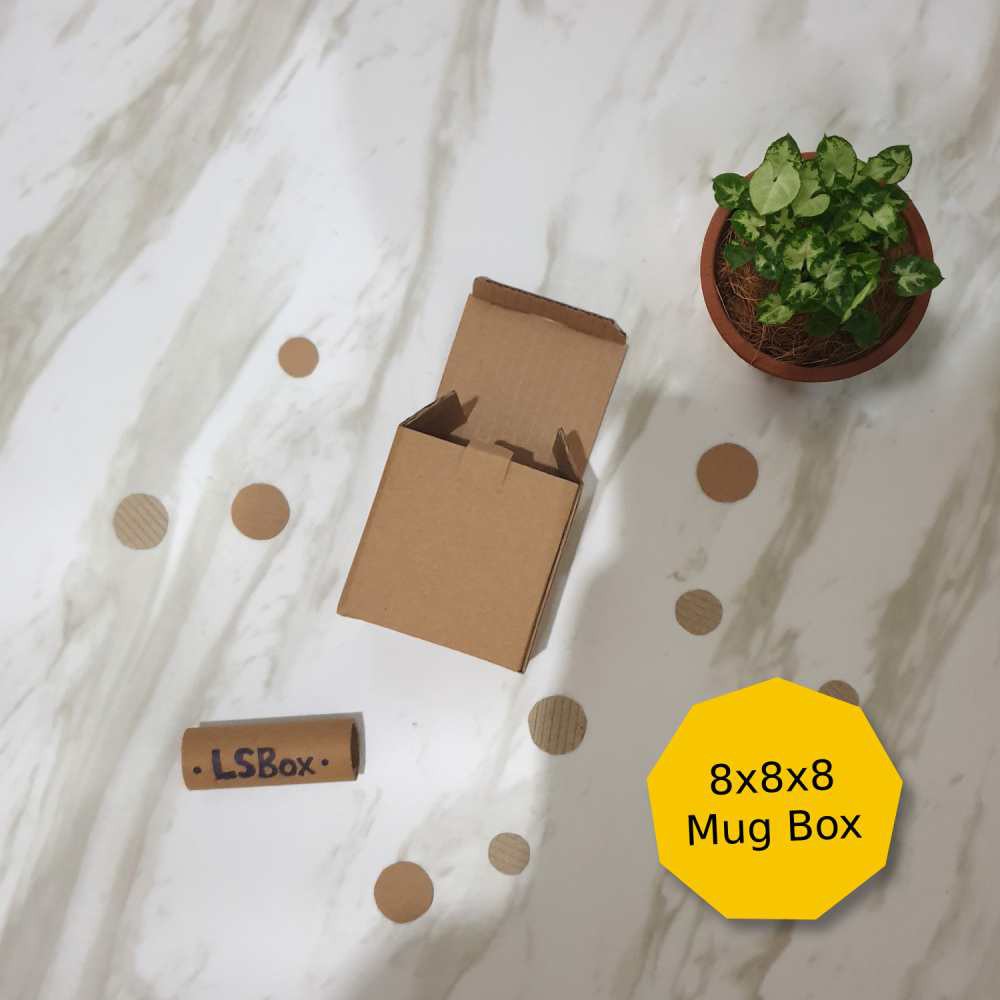 Kardus Packing Murah 8x8x8 Die Cut Mug Box - Packaging Olshop Kado Gelas Lilin Gift-3