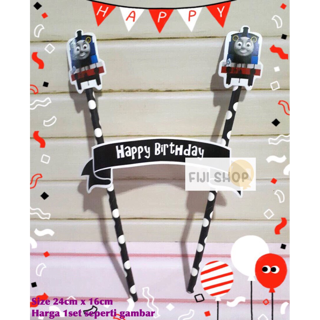 Cake Topper / Hiasan Kue Ultah / Topper Cake Karakter Thomas & Friends