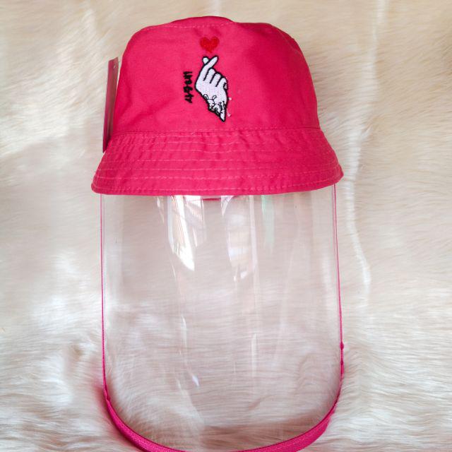 topi anak anti corona bucket hat anak topi bayi anti corona topi faceshield-31