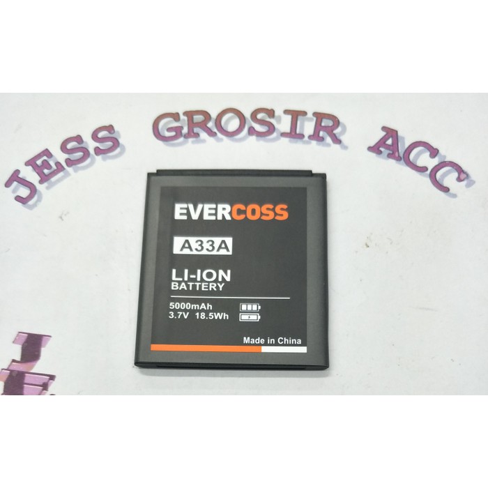 Baterai Battery Evercoss Evercross Cross A33A Double Power Protection - Hitam