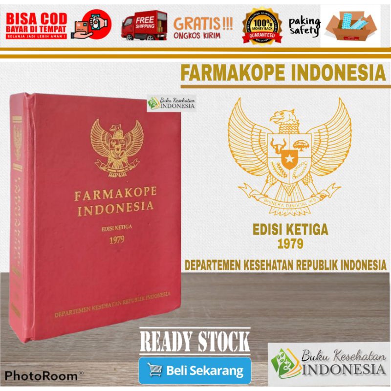 FARMAKOPE INDONESIA EDISI KETIGA 1979 pelengkap FORMULARIUM NASIONAL FORNAS ISO OBAT FARMAKOPE 3 FAR