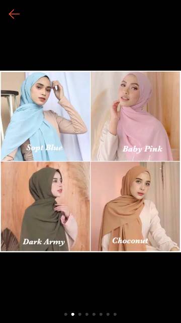 Pasmina Ceruty 20 Pcs Pilih warna