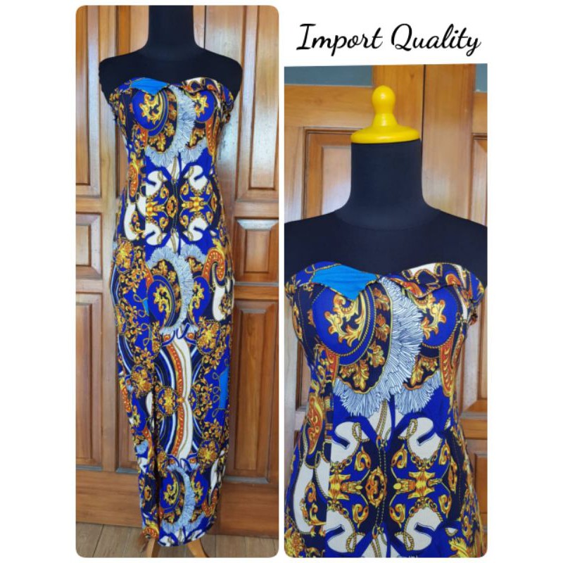 versace print maxi dress