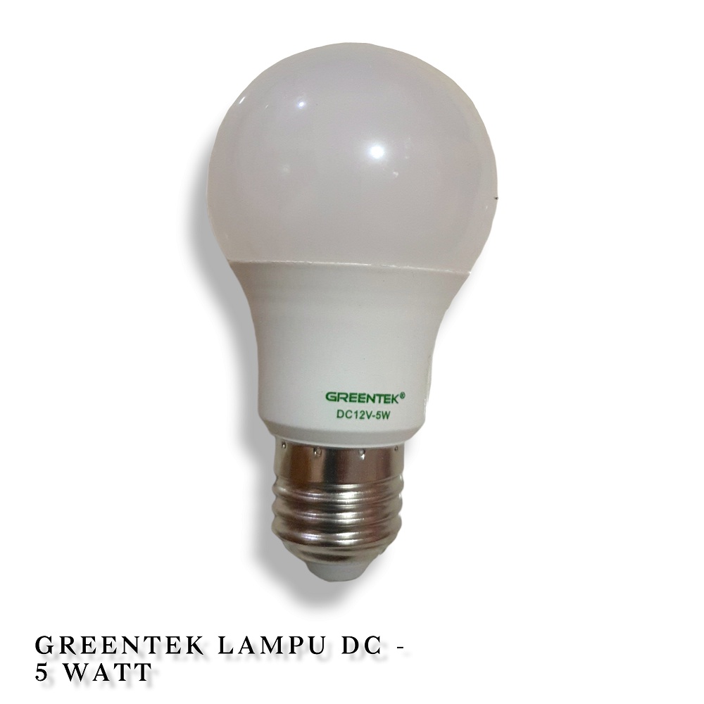 Bohlam Lampu Led Greentek DC 12V 5W / DC 12 Volt 5 Watt Putih