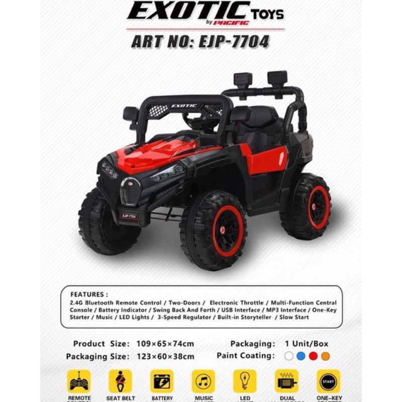 MOBIL AKI ANAK JEEP EXOTIC MOBIL TUNGGANG EJP7704
