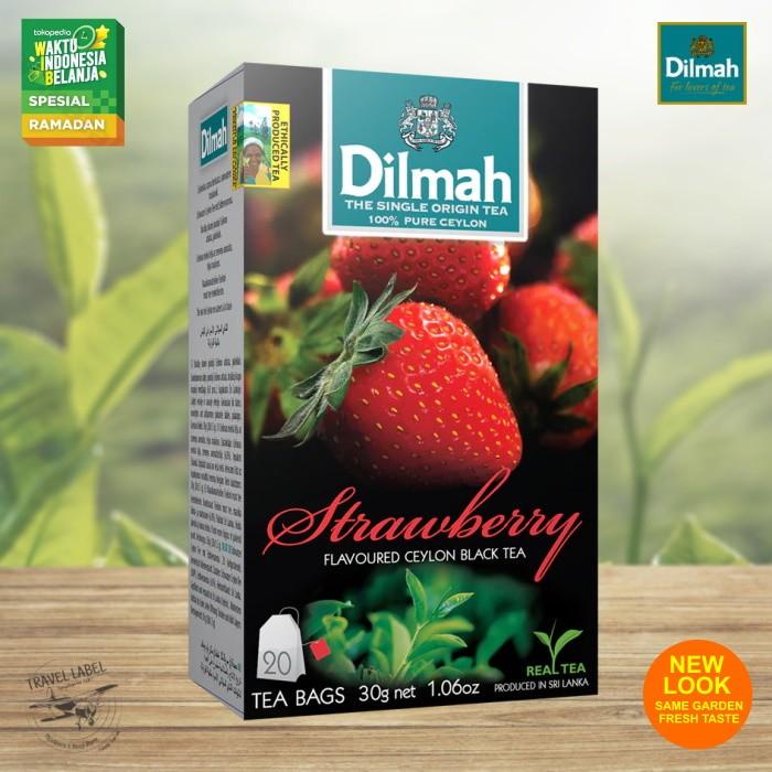 

Dilmah Tea Strawberry Flavoured Ceylon Black Tea 20 Bags Teh Dilmah