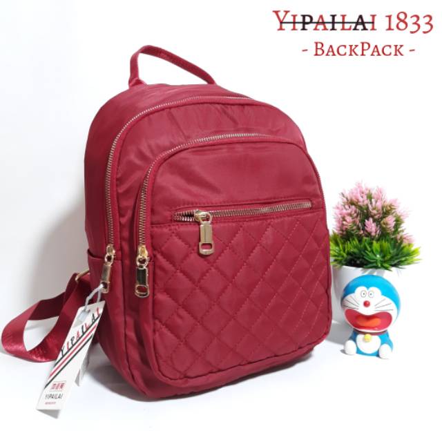  Tas  Ransel  Wanita Yipailai 1833 Parasut Super Embos Import 