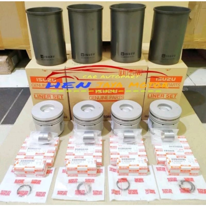 LINER RING PISTON ATAU LINER KIT ISUZU NKR 71 4HG1 ORIGINAL