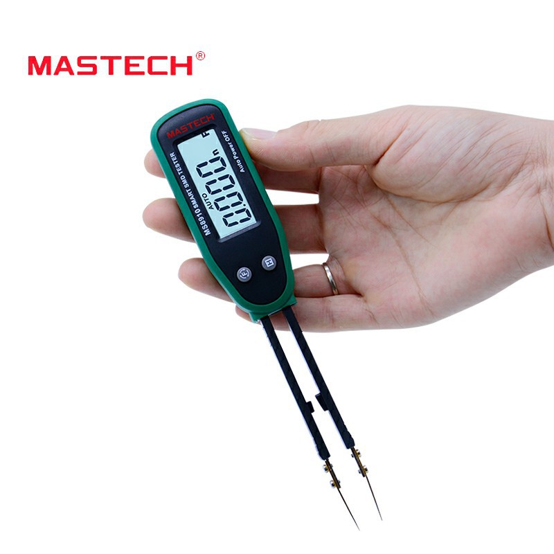Smart SMD RC Resistance Capacitance Diode Meter Tester Tweezers Auto Scan