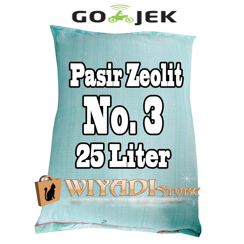 Pasir kucing Penghilang Bau Zeolit 25 Liter - Khusus Gosend Grab