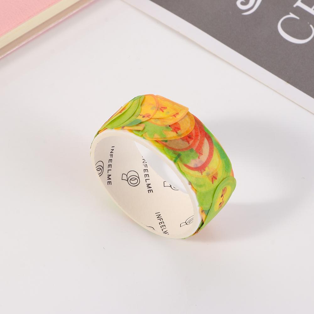 R-flower Dream Tape Animals Hand Painted Sticker Scrapbooking Alat Tulis Masking Tape