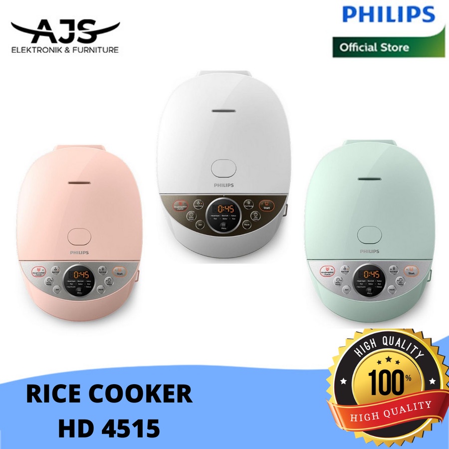 RICE COOKER PHILIPS HD 4515 || Rice Cooker Digital HD 4515 - Smooth Bl
