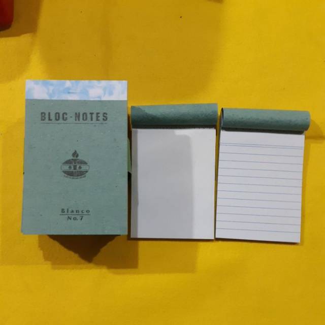 

Bloc notes obor / notes blanco kosong / garis no.7 (12 pcs)