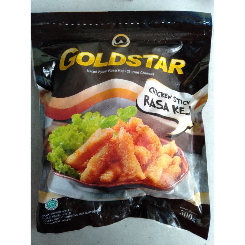 

GOLDSTAR Naget Ayam Stik Keju 500g