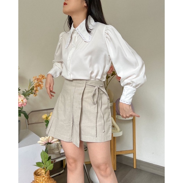 KANON - Sachiko Shirt - Kemeja basic renda korean look