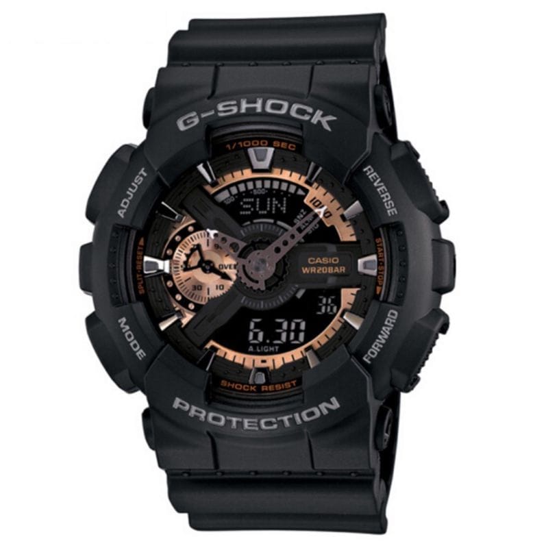 3T013 jam tangan pria casio G-SHOCK GA110 rose gold