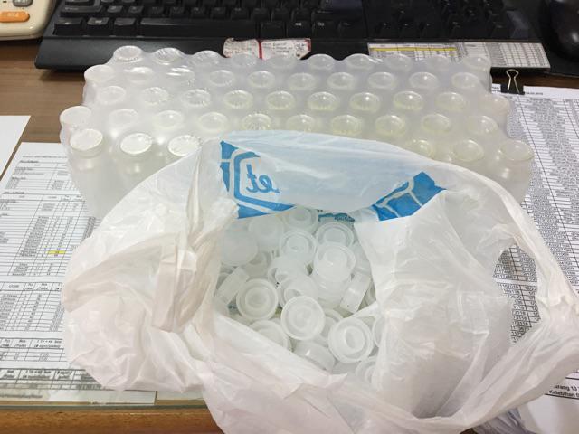 Botol Kaca 20ml Vial Tutup Plastik Kedap Udara