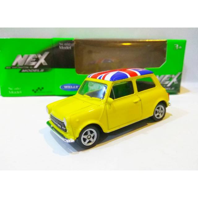 Diecast Mini Cooper 1300 Bendera Warna Kuning