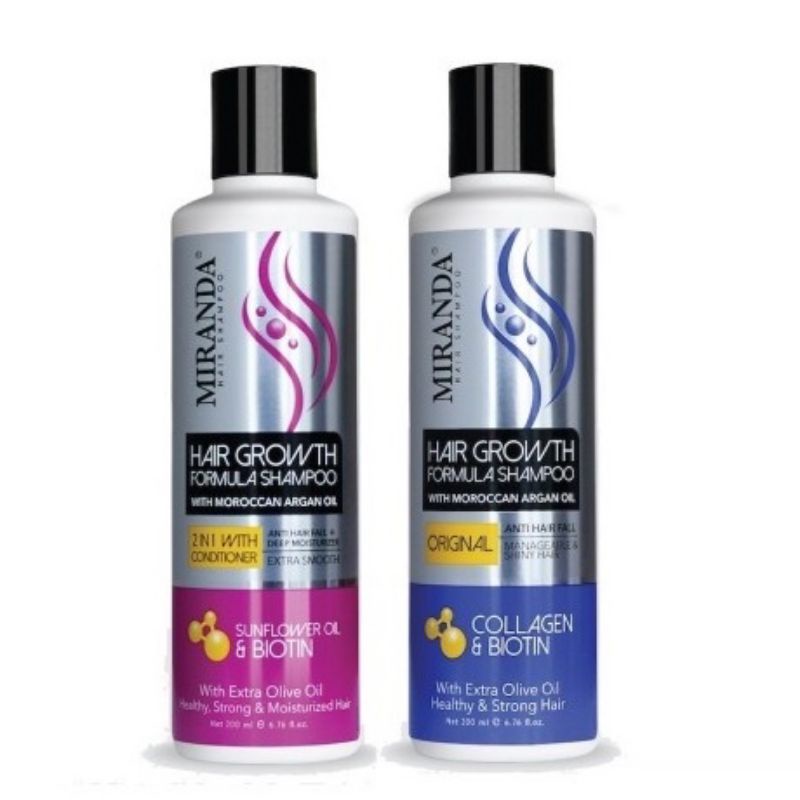 Miranda Hair Growth Shampoo | Collagen & Biotin | Sunflower & Biotin 200ml