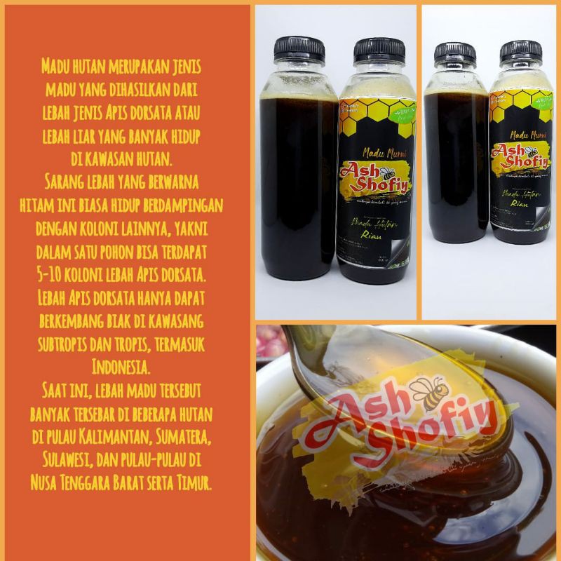 

Madu Murni hutan Riau Ash-Shofiy 600gr
