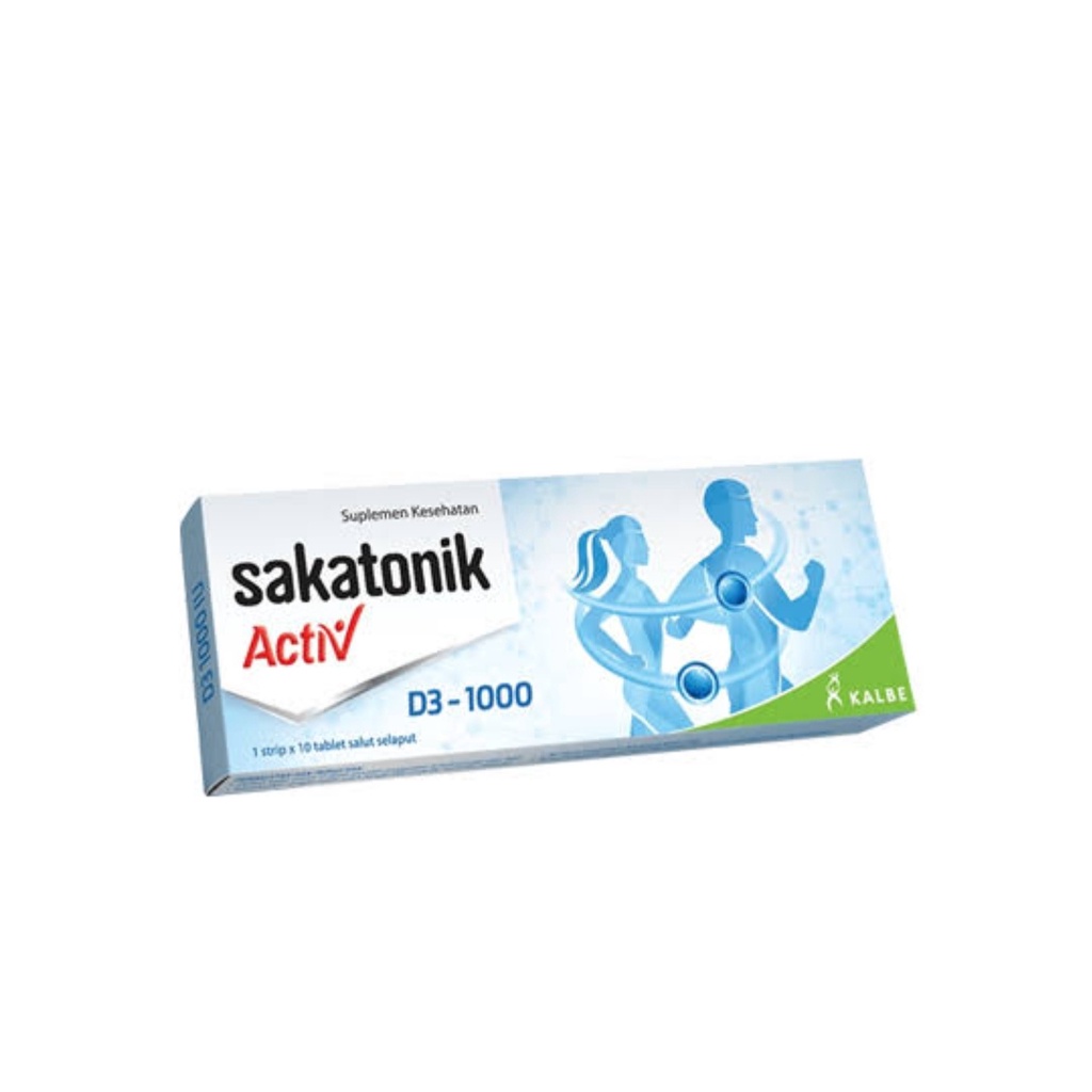 Sakatonik Activ D3 1000 - Vitamin D3 1000 IU 1 Box 10 tablet