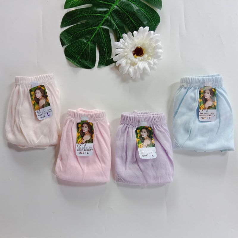 Lusinan 12 PCS Celana Dalam Wanita Jumbo Warna Muda