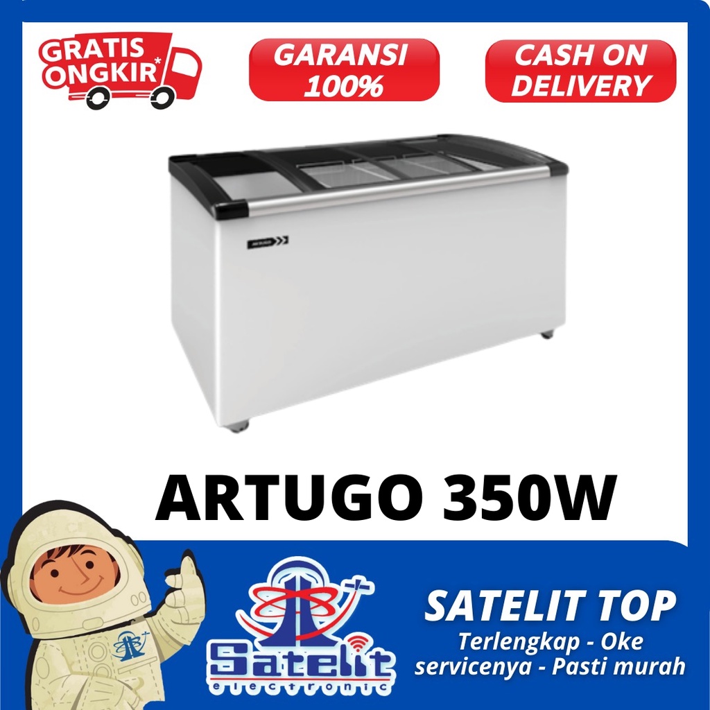 FREEZER BOX / CHEST FREEZER SLIDING KACA ARTUGO SH350W