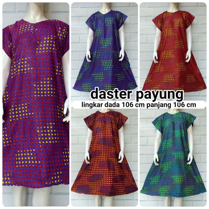 BATIK DASTER PAYUNG MOTIF BINTIK-BINTIK CNTIK KAIN HALUS