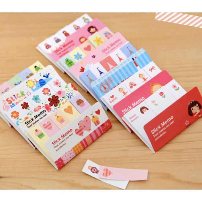 

SALE!!!TERLARIS!!! Stick Marker Girl, Eiffel, Animal, Flower MEMO & STICK NOTE