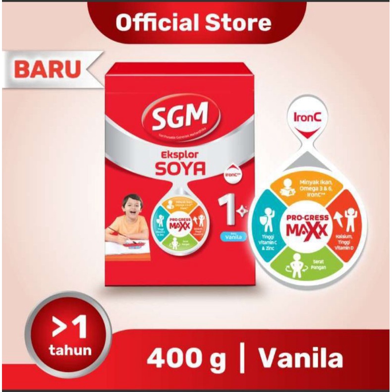 SGM Eksplor Soya 1+ Vanila 400 gram
