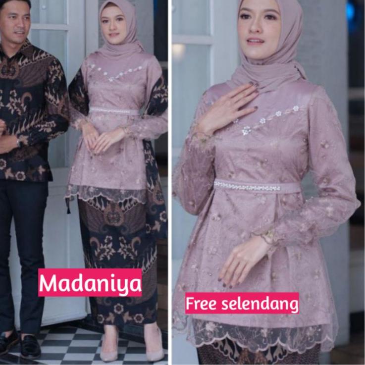 Best Seller.. Batik Couple Kebaya Modern Tunangan Lamaran Baju Wisuda Baju Batik Brukat