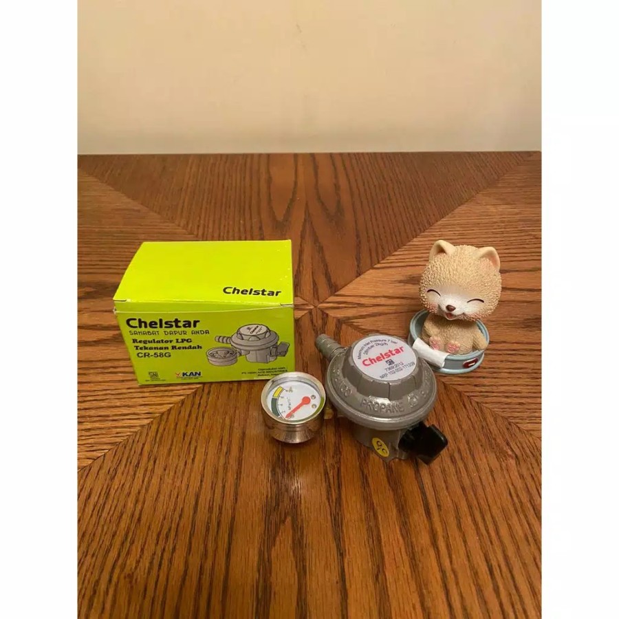 GASTRON  , SELANG PAKET ORANGE  Regulator Gas LPG Meteran GT 15 M