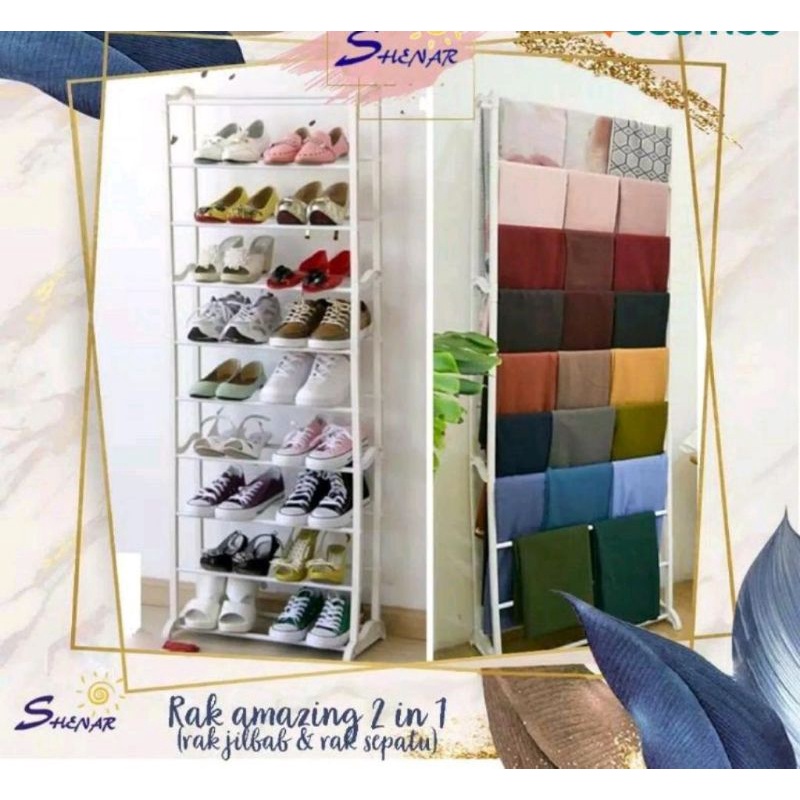 (ACEH)RAK AMAZING SHENAR/RAK SERBAGUNA/RAK SEPATU DAN JELBAB TERBARU