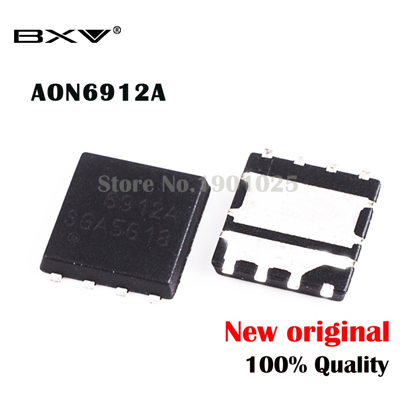 10pcs MOSFET AON6912 AO6912 6912 QFN-8 Baru original