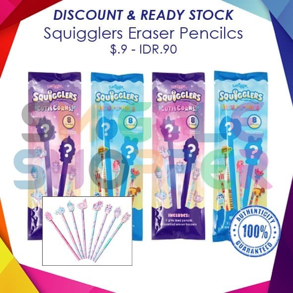 

Dijual Smiggle Ori Squigglers Erase Pencils Pack Sale!!!