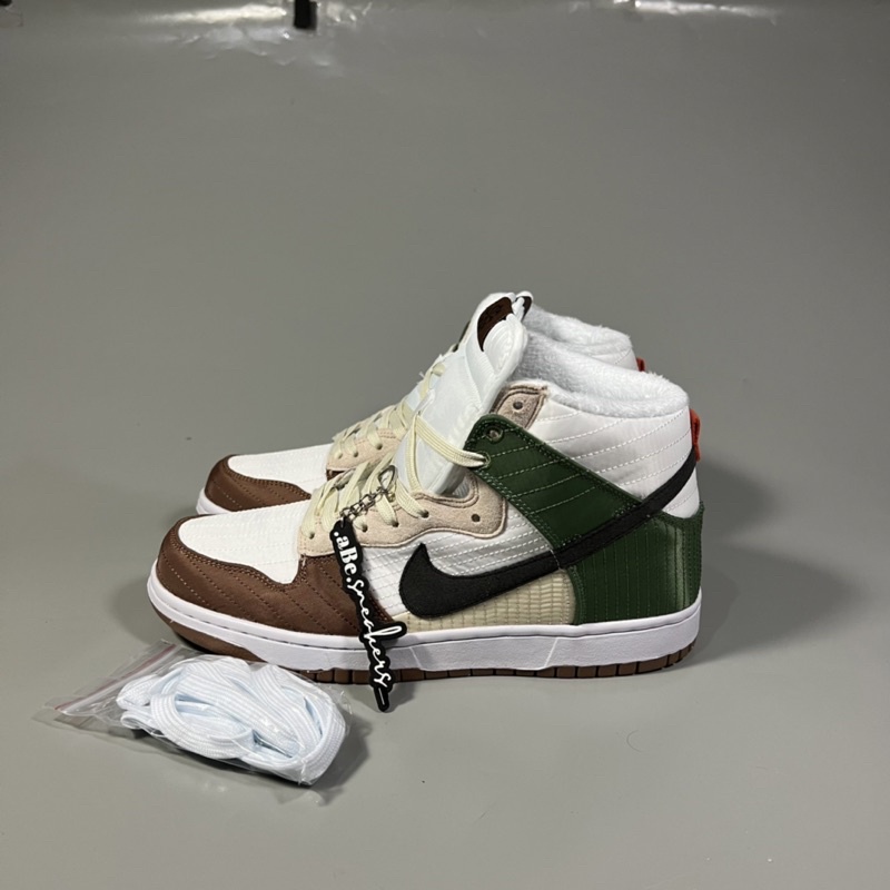 Harga Nike Dunk High Toasty White Brown 