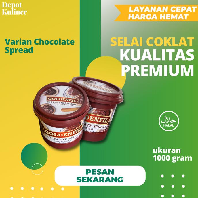 

~~~~~] Selai Goldenfil Chocolate Spread 1 Kg Medan