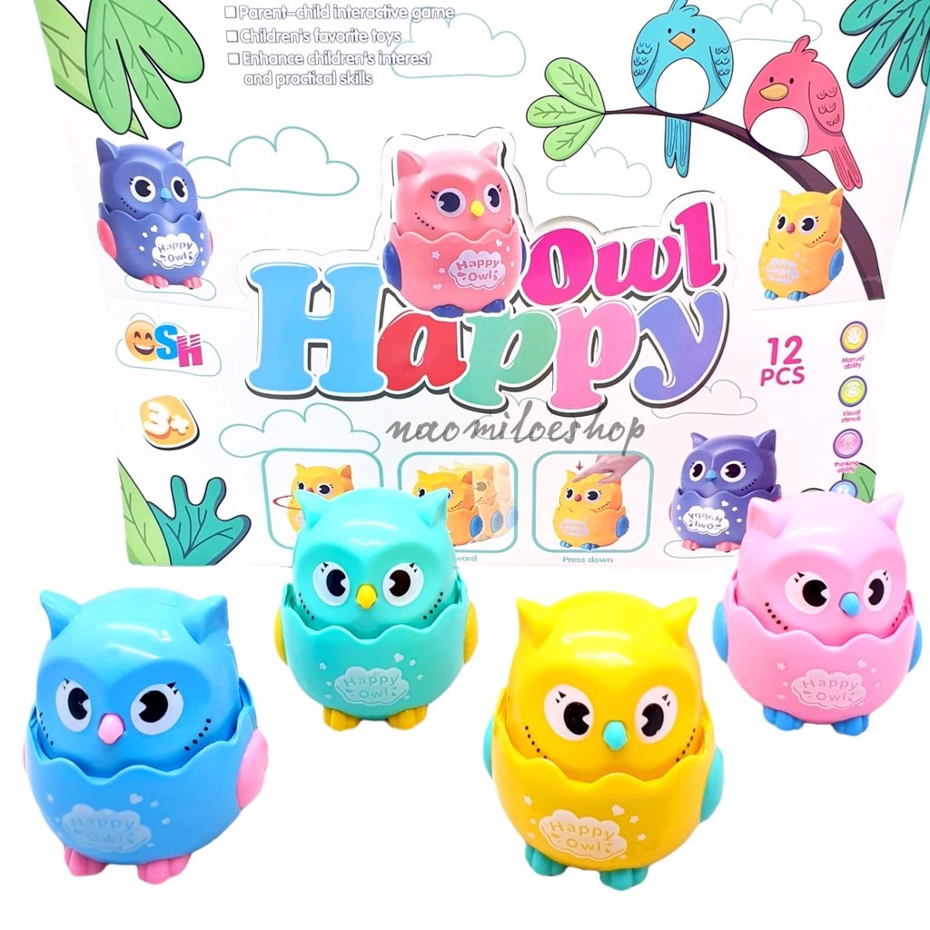 Mainan Burung Hantu/Mainan Bayi Happy Owl /Mainan Mesin Putar/Mainan Boneka